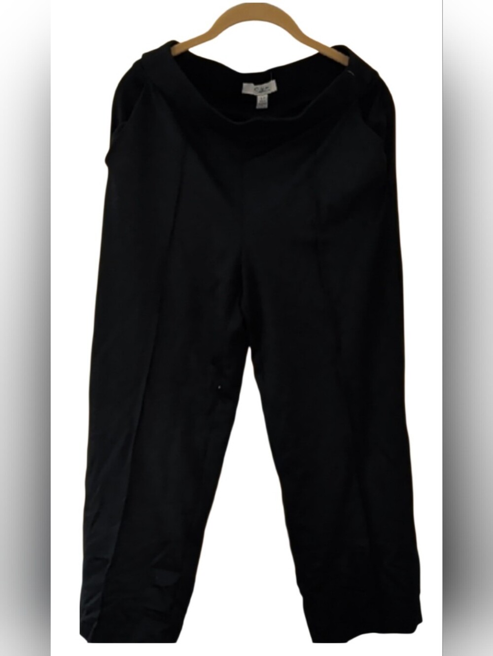 Elegant Black Wide Leg Ankle Length Pants